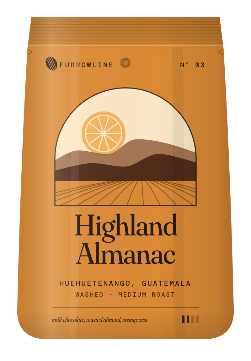 Highland Almanac coffee bag